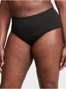 Cotton Lace-Waist Cheeky Panty