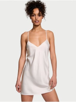 Satin Open-Back Slip