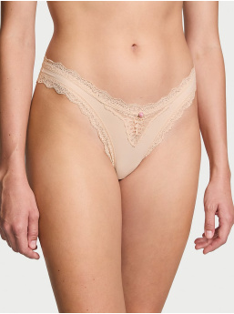 Lace-Trim Brazilian Panty