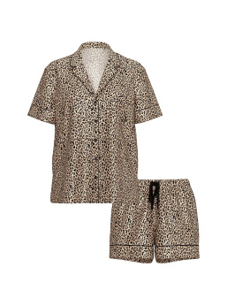 Glazed Satin Short Pajama Set