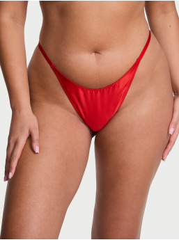 Twinkle Bow Satin Open-Back Brazilian Panty