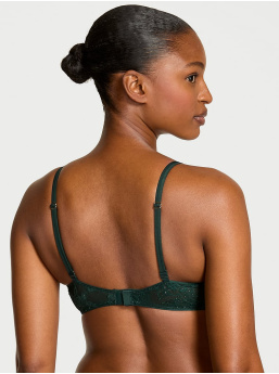 Rose Lace Shimmer Push-Up Bra