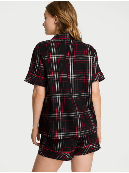 Flannel Short Pajama Set