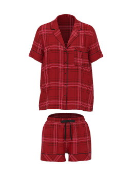 Flannel Short Pajama Set