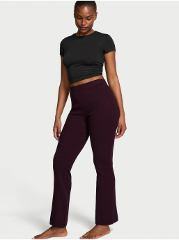 Luxe Cable-Knit Flare Lounge Pants