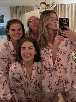 Glazed Satin Long Pajama Set