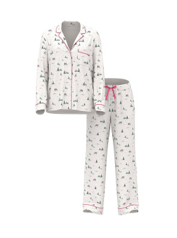 Flannel Long Pajama Set
