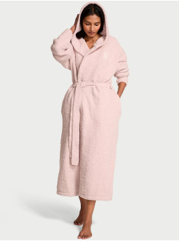 Cozy Chenille Hooded Long Robe