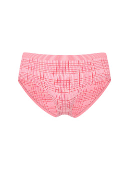 Seamless Shimmer Plaid Hiphugger Panty