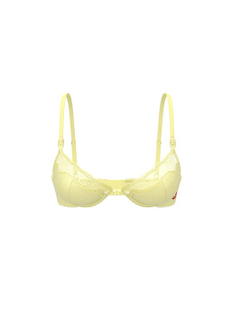 Tease Unlined Satin Kiss Demi Bra