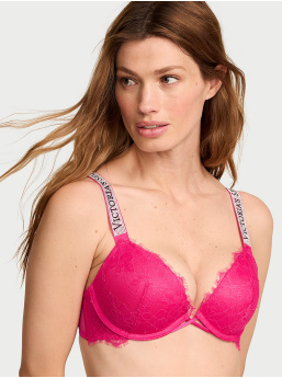 Shine Strap Lace Push-Up Bra