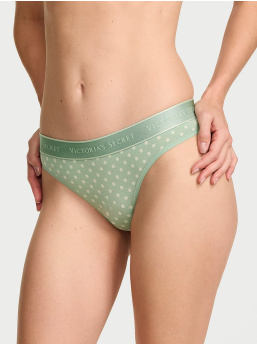 Logo Cotton Thong Panty