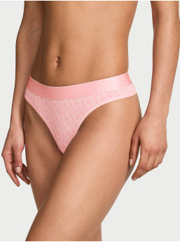 Logo Cotton Thong Panty