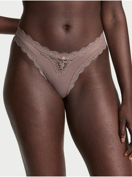Lace-Trim Brazilian Panty