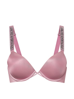Logo Shine Strap Push-Up Bra