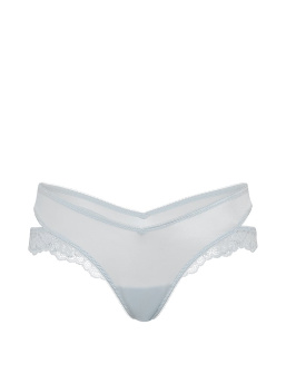 Rose Lace-Trim Cut-Out Thong Panty