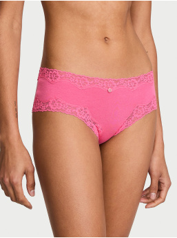 Cotton Lace-Waist Cheeky Panty
