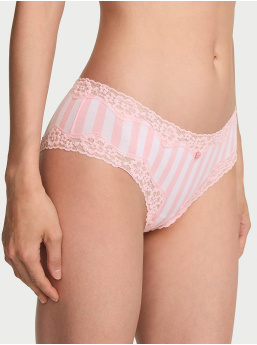 Cotton Lace-Waist Cheeky Panty