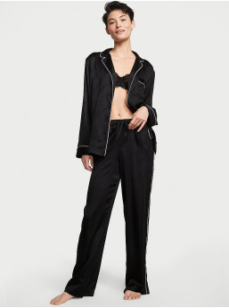 Signature Satin Long Pajama Set