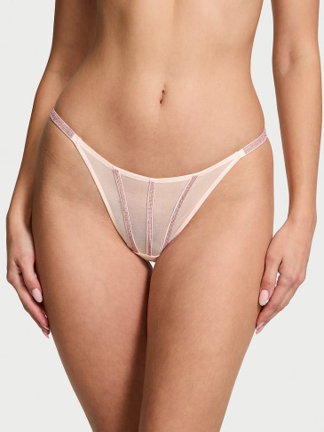 Sheer Shine Thong Panty