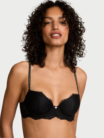 Twinkle Strap Lace Classic-Coverage Demi Bra
