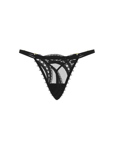 Laces Out Embroidery Adjustable V-String Panty