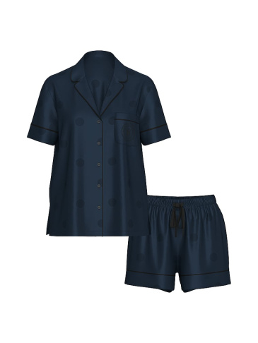 Glazed Satin Short Pajama Set