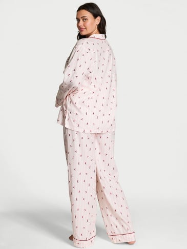 Cotton Flannel Long Pajama Set