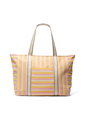 Canvas Stripe Tote Bag
