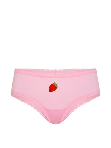 Cotton Lace-Waist Cheeky Panty