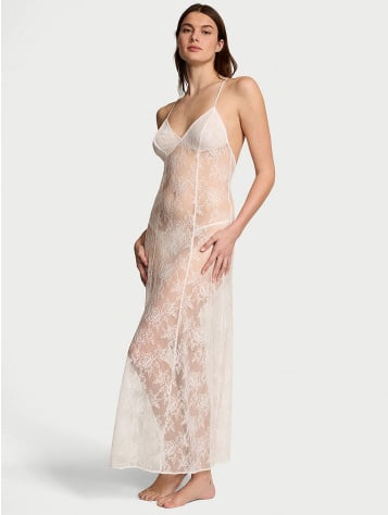 Rose Lace Long Slip