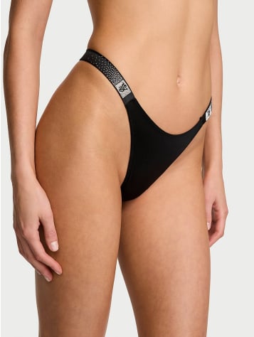 Scattered Shine Strap Smooth Thong Panty