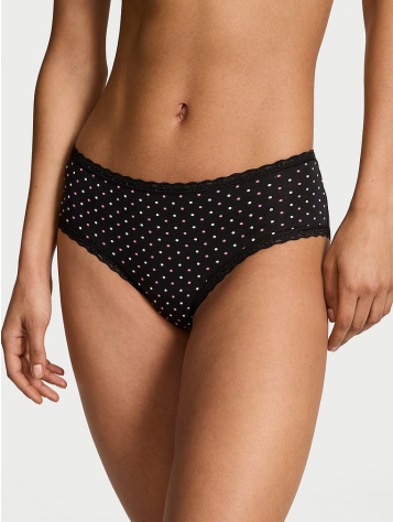Cotton Lace-Waist Cheeky Panty
