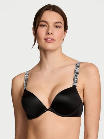Bombshell Logo Shine Strap Add-2-Cups Push-Up Bra
