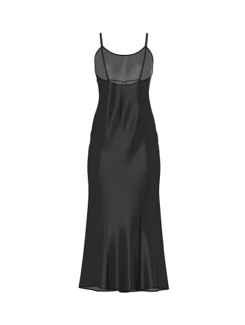 Luxe Sheer Satin Long Slip Dress