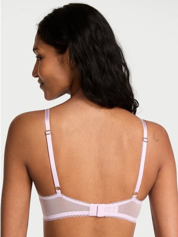 Vintage Blossom Embroidery Push-Up Bra
