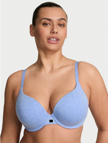 Cotton Logo Hardware Perfect Shape Push-Up Bra