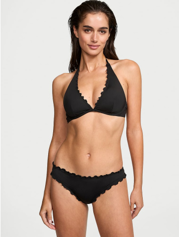 Vs Archives Essential Ruffled Halter Bikini Top