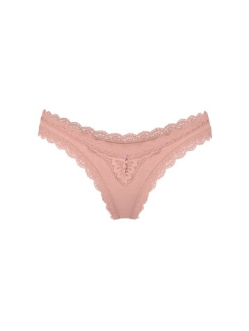 Lace-Trim Brazilian Panty