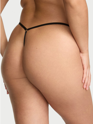 Strappy Lace-Up Crotchless Adjustable V-String Panty
