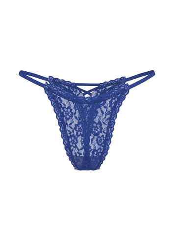 Lace Strappy-Back String Thong Panty