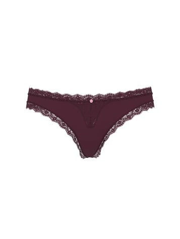 Lace-Trim Thong Panty