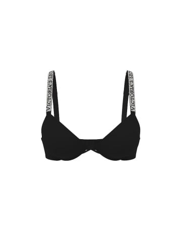 Logo Shine Strap Push-Up Bra