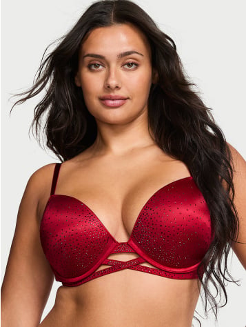 Sparkle Crystal Shine Cradle Push-Up Bra