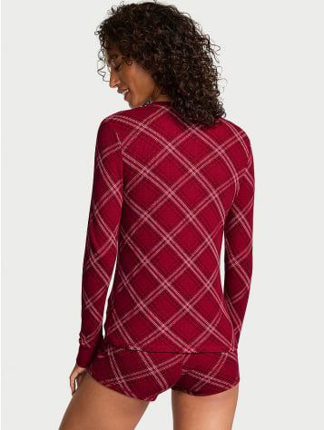 Soft Thermal Henley Short Pajama Set