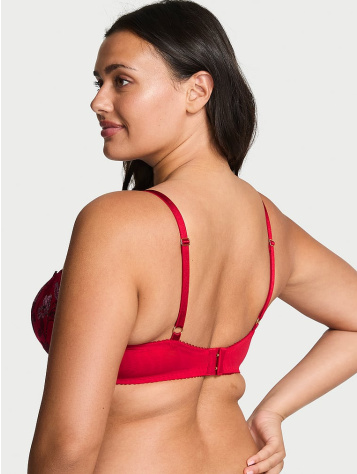 Wicked Beautiful Bows Embroidery Unlined Balconette Bra
