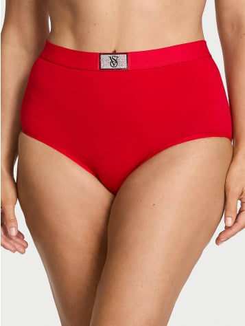 Logo Cotton Shine Patch Modern Brief Panty