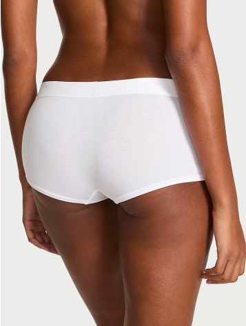 Logo Cotton Shine Patch Boyshort Panty