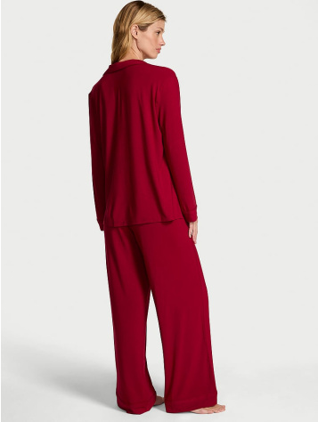 Modal Soft Bow Long Pajama Set