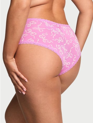 Cotton Lace-Waist Cheeky Panty